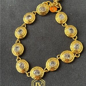 Like new Julie Vos Gold Bracelet with Silver Accents